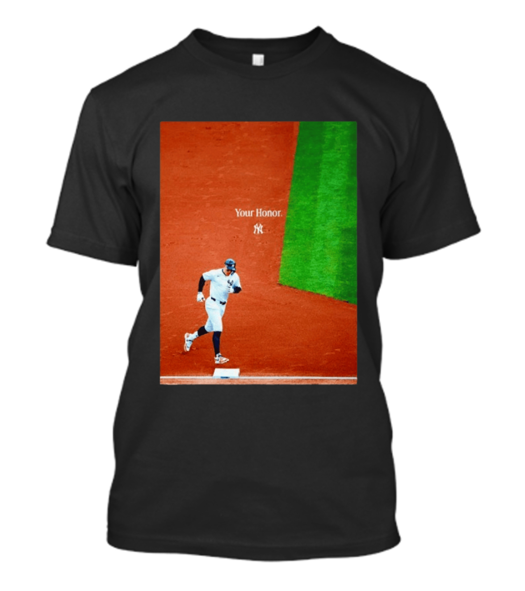 Your Honor Aaron Judge New York Yankees Rounding Bases NY Yankees T-Shirt