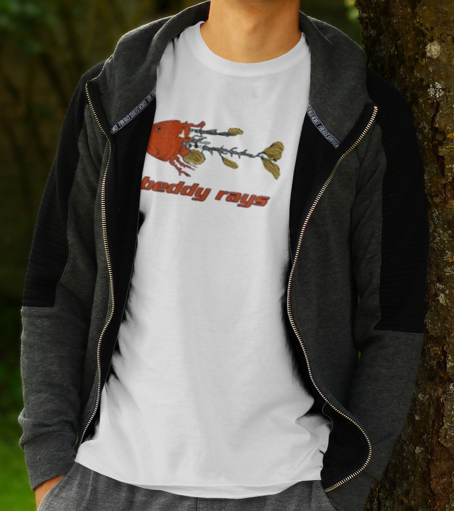 Beddy Rays Coral Trout Fish Skeleton T-Shirt