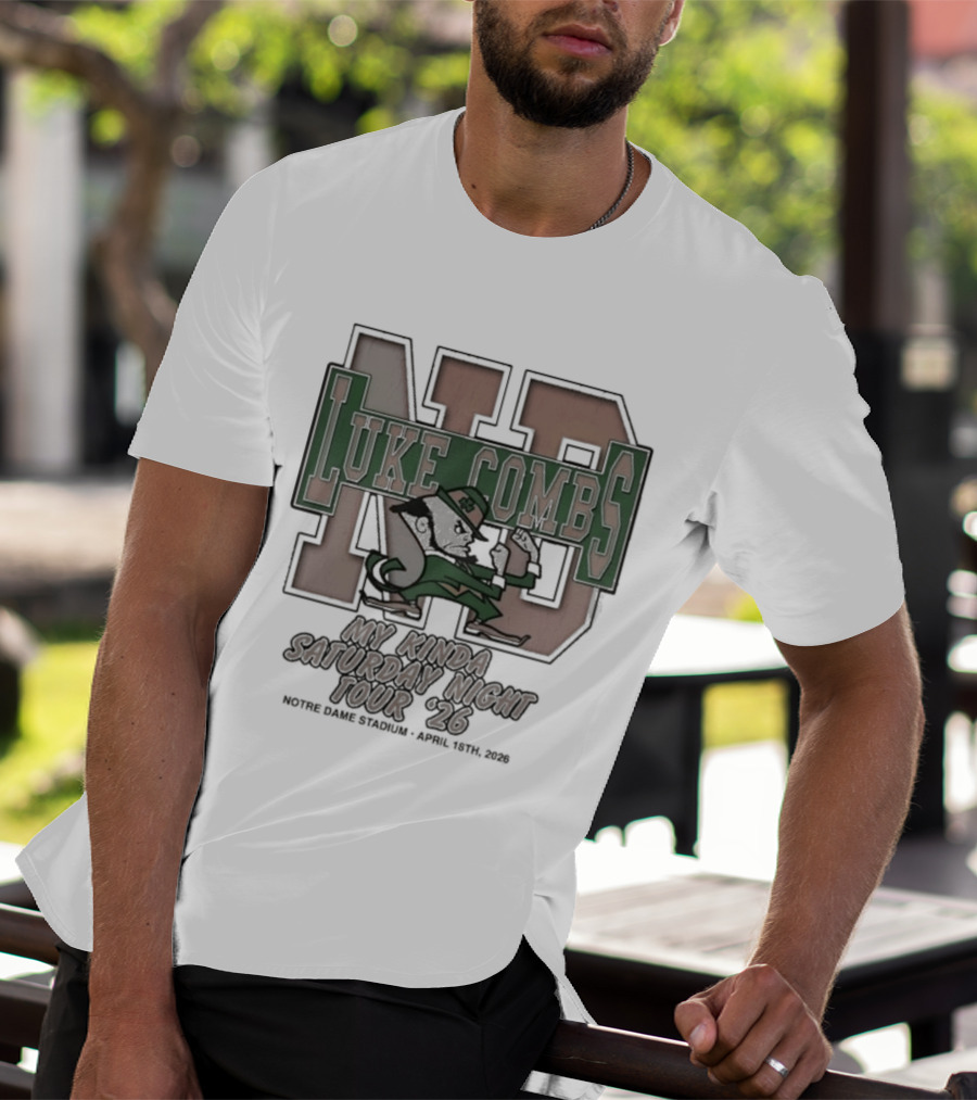 Luke Combs Notre Dame ND My Kinda Saturday Night Tour '26 T-Shirt