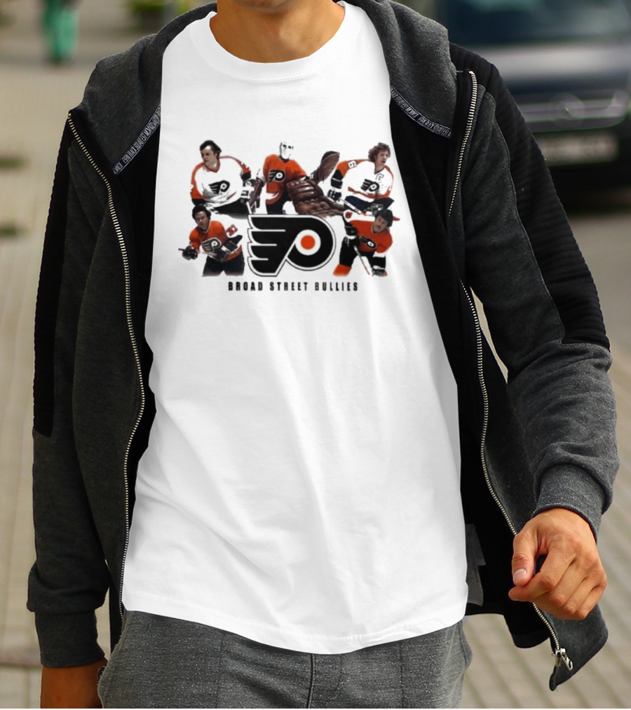 Philadelphia Flyers Broad Street Bullies Flyers Logo Hockey Legends T-Shirt