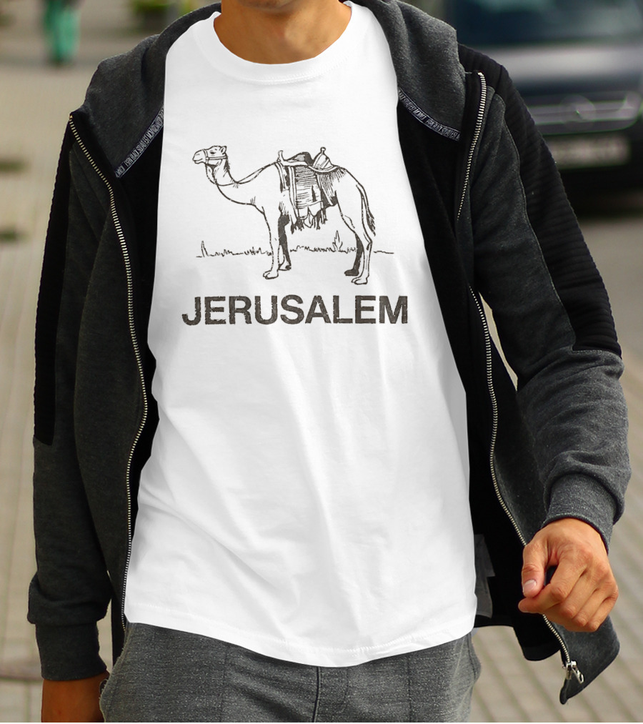 Jerusalem Camel Artwork With Zendaya Connection T-Shirt