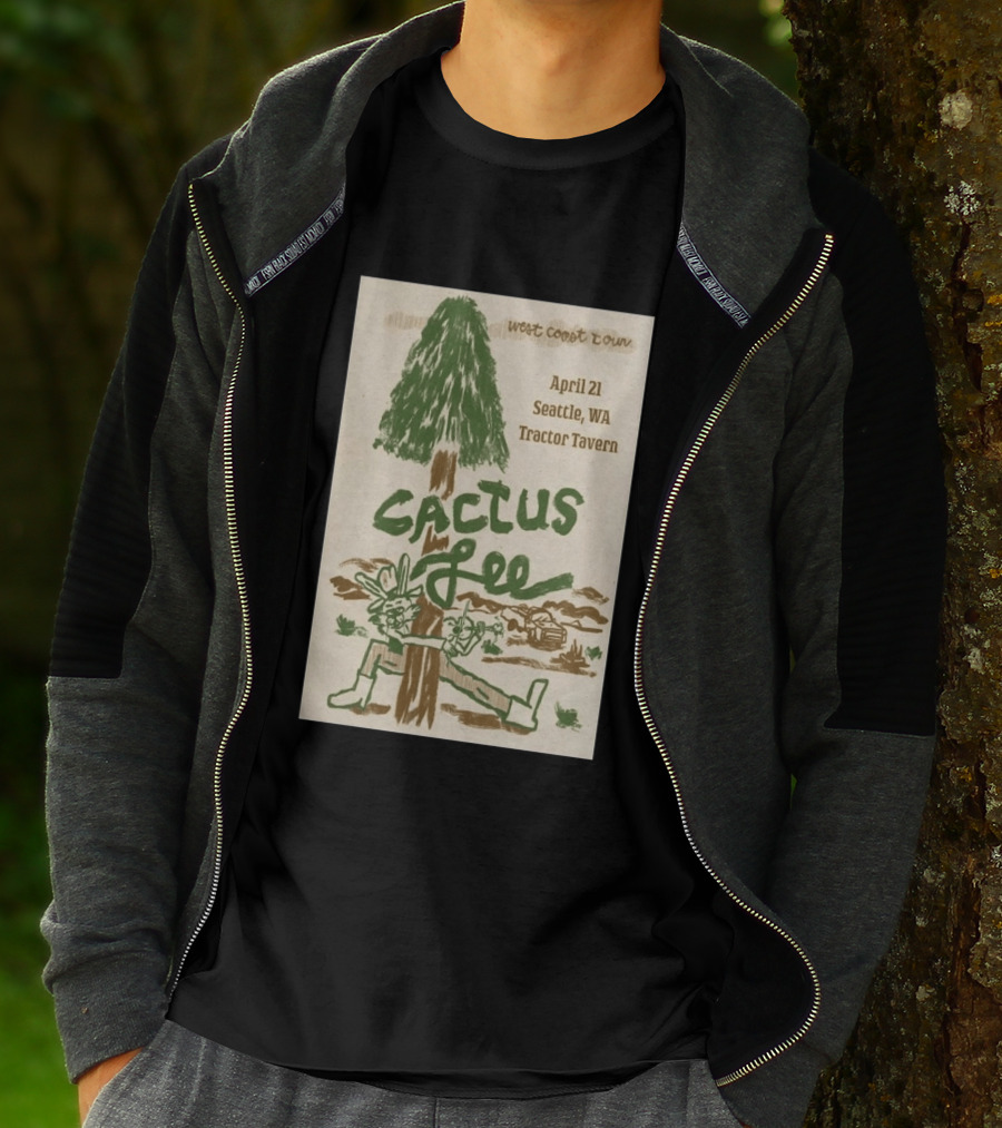 West Coast Tour Cactus Lee Seattle WA Tractor Tavern April 21 2026 T-Shirt