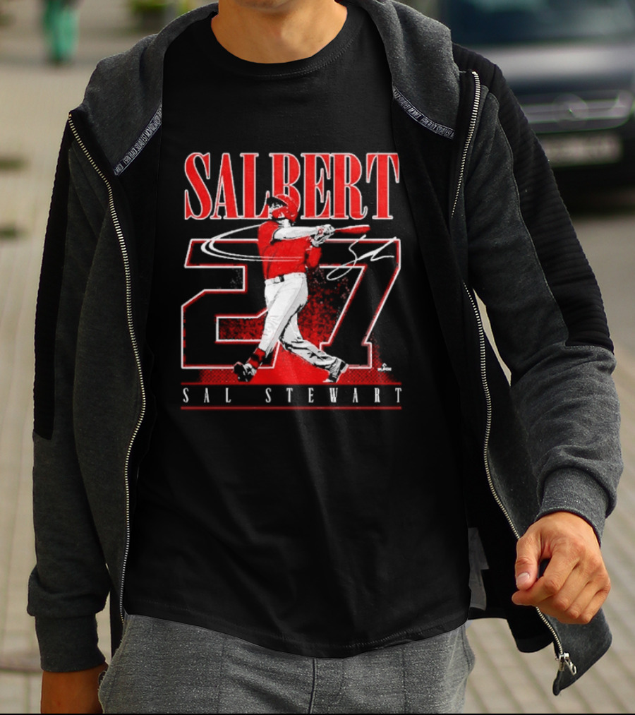 Salbert Sal Stewart Cincinnati Reds 27 Player T-Shirt