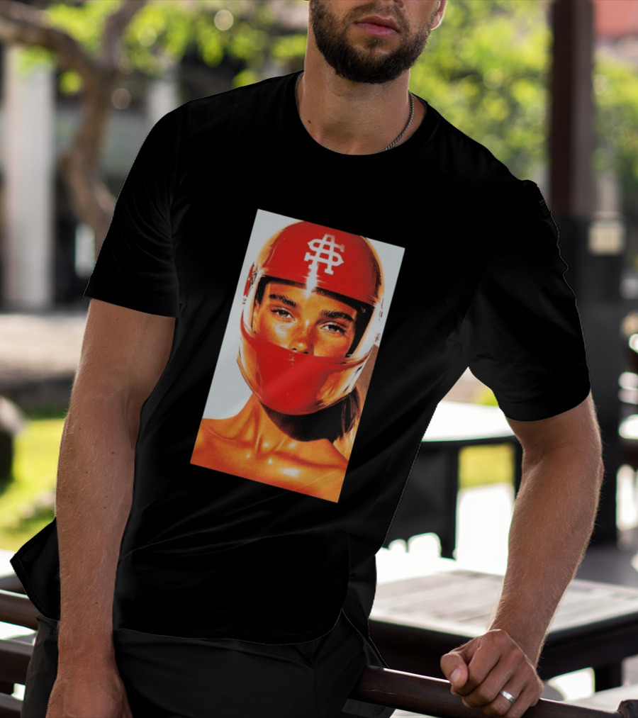 Sauna Sa Race Girl Helmet Icon Red Racing T-Shirt