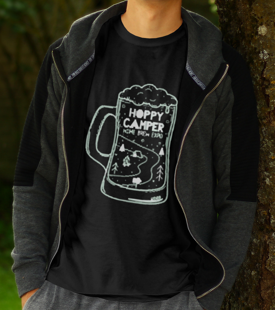 Hoppy Camper Home Brew Expo Beer Adventure T-Shirt