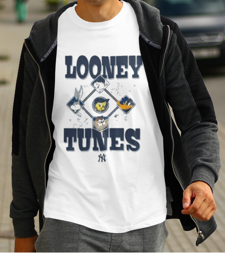 Looney Tunes New Era MLB MiLB Collection Diamond Chrome Bugs Taz Tweety Sylvester T-Shirt