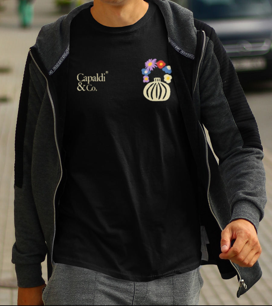 Capaldi & Co Flower Pot Colorful Blooms T-Shirt