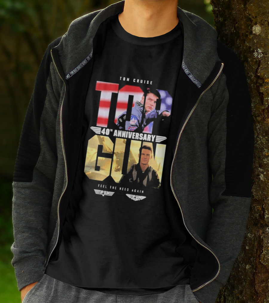 Top Gun Maverick Tom Cruise 40th Anniversary Feel The Need Again T-Shirt