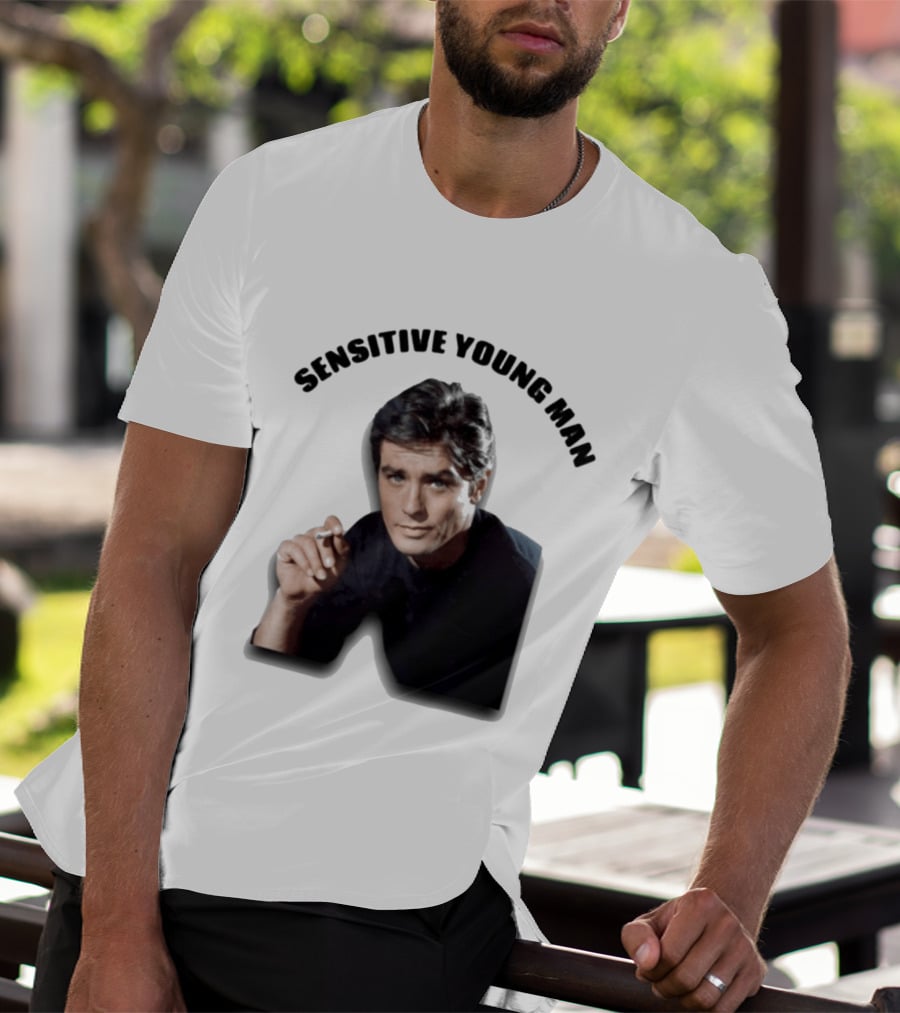 Sensitive Young Man Iconic Actor Cigarette T-Shirt
