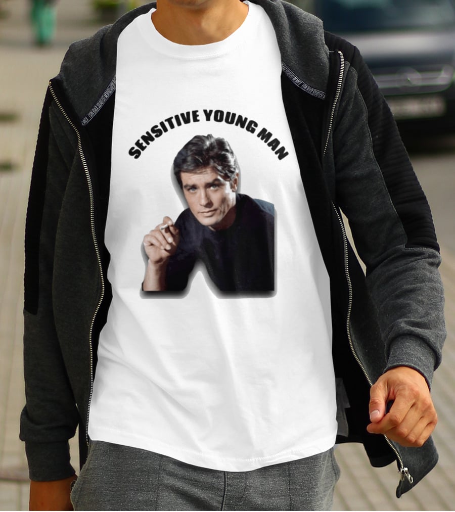 Sensitive Young Man Iconic Actor Cigarette T-Shirt