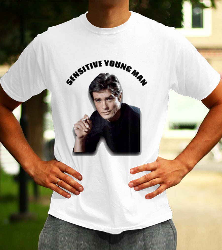 Sensitive Young Man Iconic Actor Cigarette T-Shirt