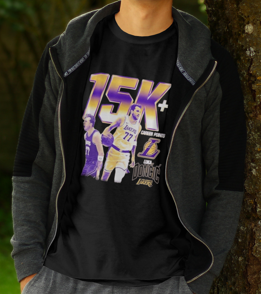 15K Career Points Luka Dončić Los Angeles Lakers T-Shirt
