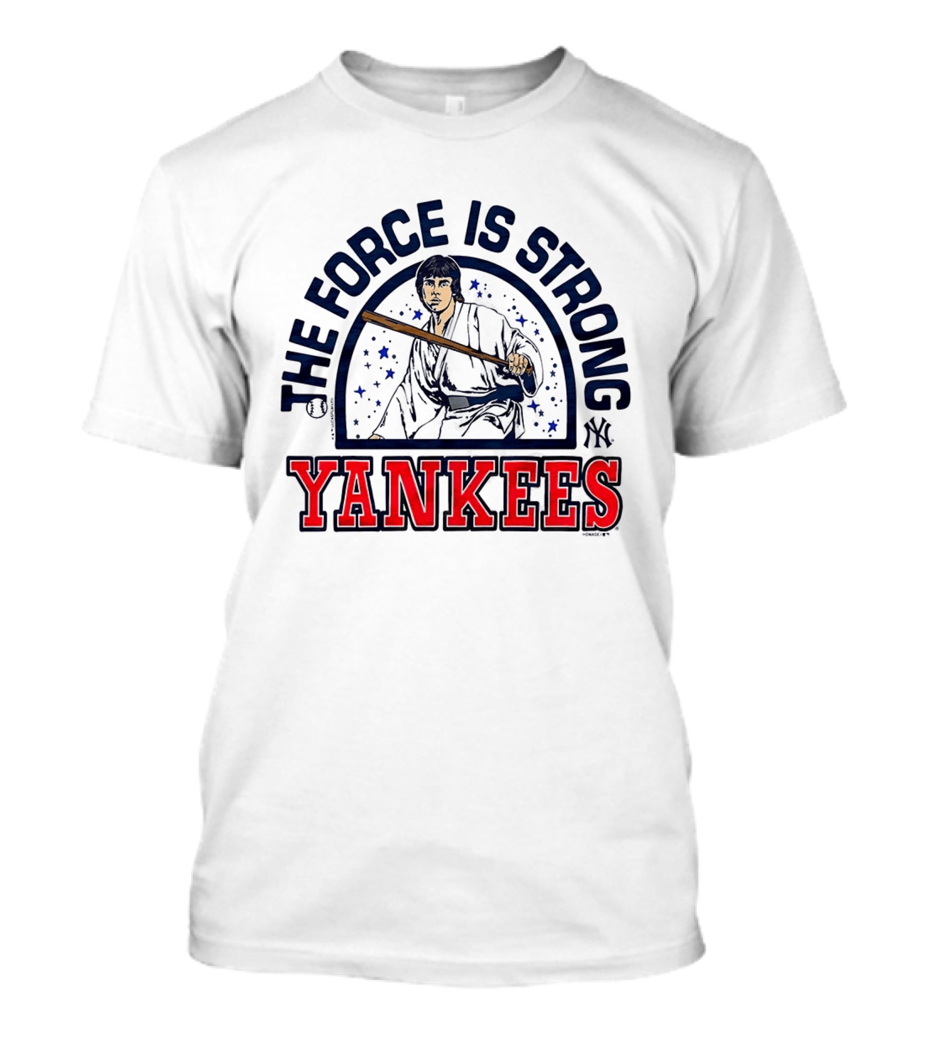 The Force Is Strong Yankees Star Wars Crossover With New York Yankees Baseball T-Shirt