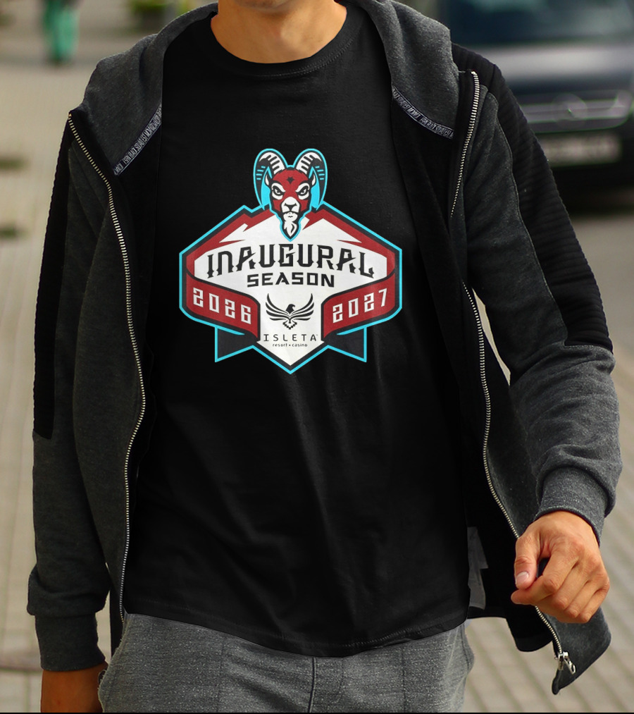 Inaugural Season New Mexico Goatheads 2026 2027 Isleta Resort Casino T-Shirt