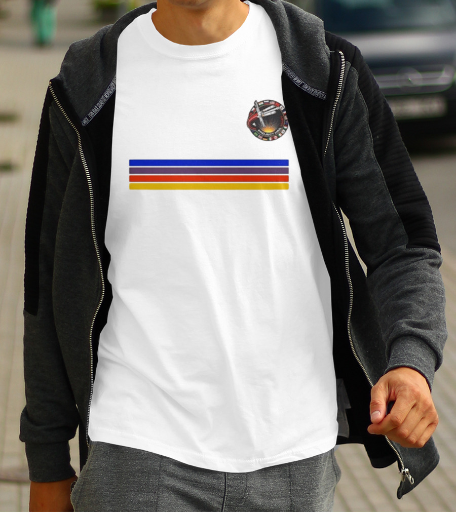 Ryan Gosling Project Hail Mary Mission Patch Rainbow Stripes T-Shirt