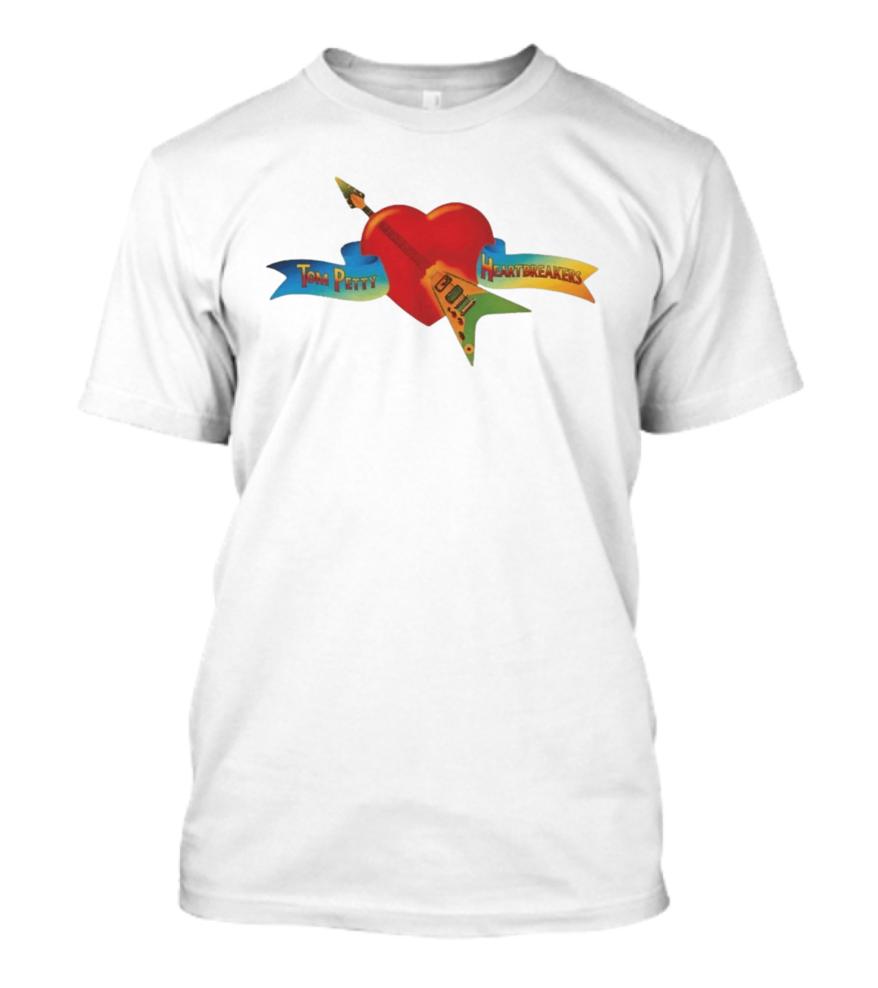 Tom Petty Heartbreakers Heart With Guitar T-Shirt