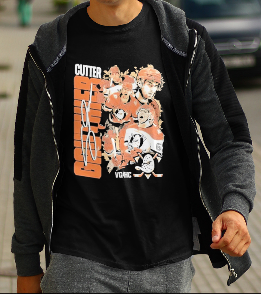 Anaheim Ducks Cutter The Sniper Hockey Collage 2026 T-Shirt