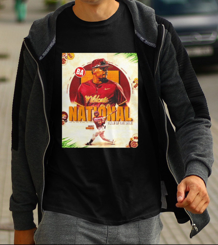 Andrey Martinez Wildcats National Team Of The Week Bethune Cookman T-Shirt