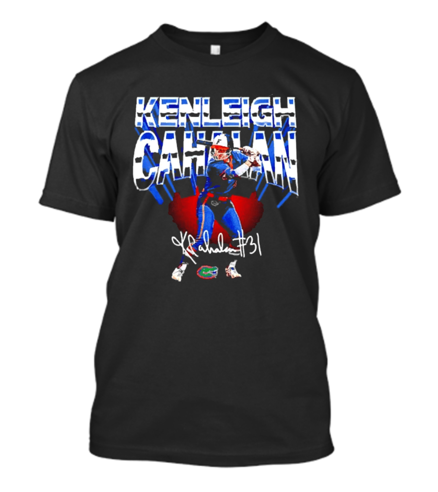 Kenleigh Cahalan Florida Gators Softball 31 Signature Player T-Shirt