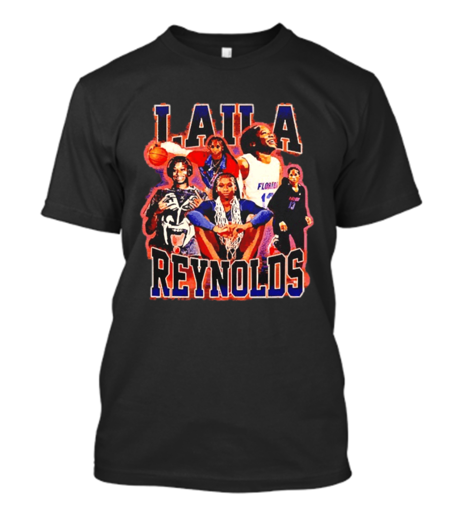 Laila Reynolds Florida Gators Basketball Caricature NCAA Men's Team T-Shirt