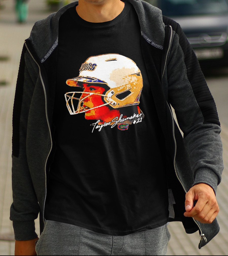 Taylor Shumaker Florida Gators Softball Big Head #21 T-Shirt