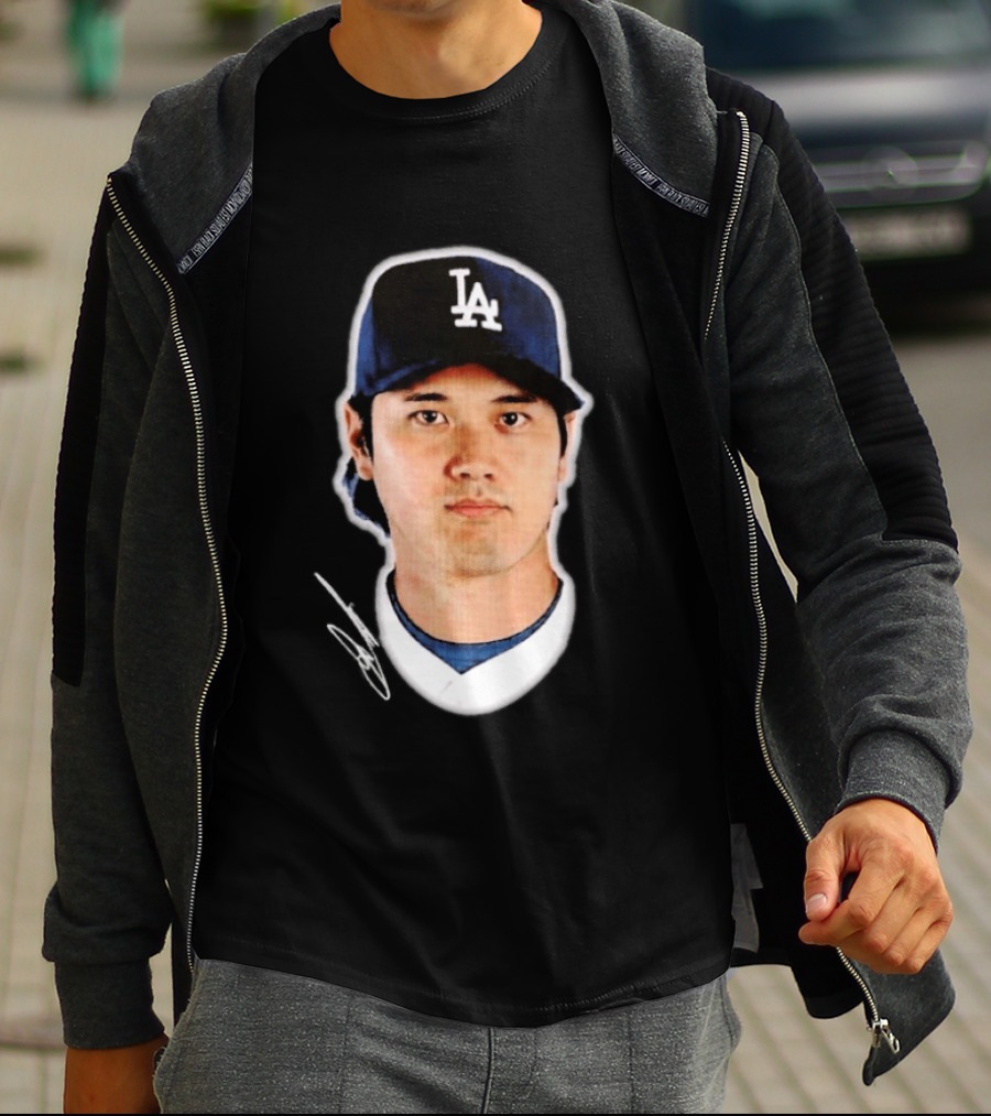 Los Angeles Dodgers Shohei Ohtani Headliner Authentic Baseball Fan Gear T-Shirt