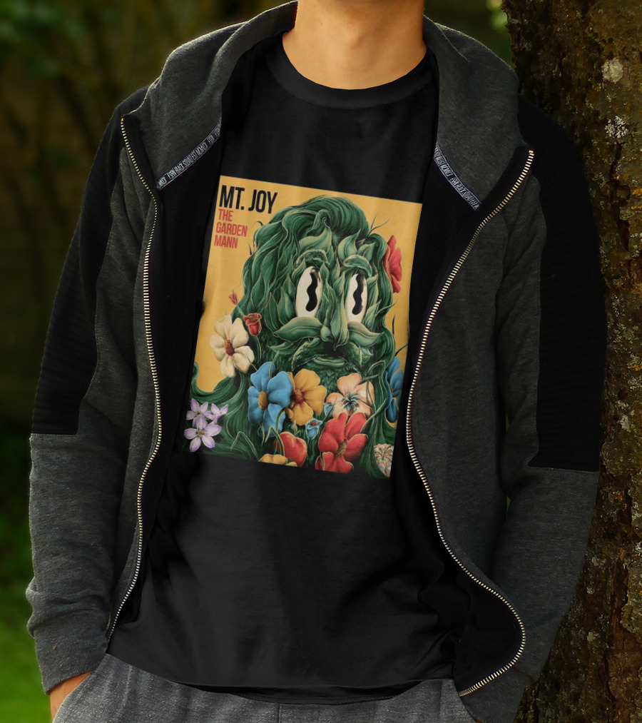 MT Joy The Garden Mann Album Floral Face T-Shirt