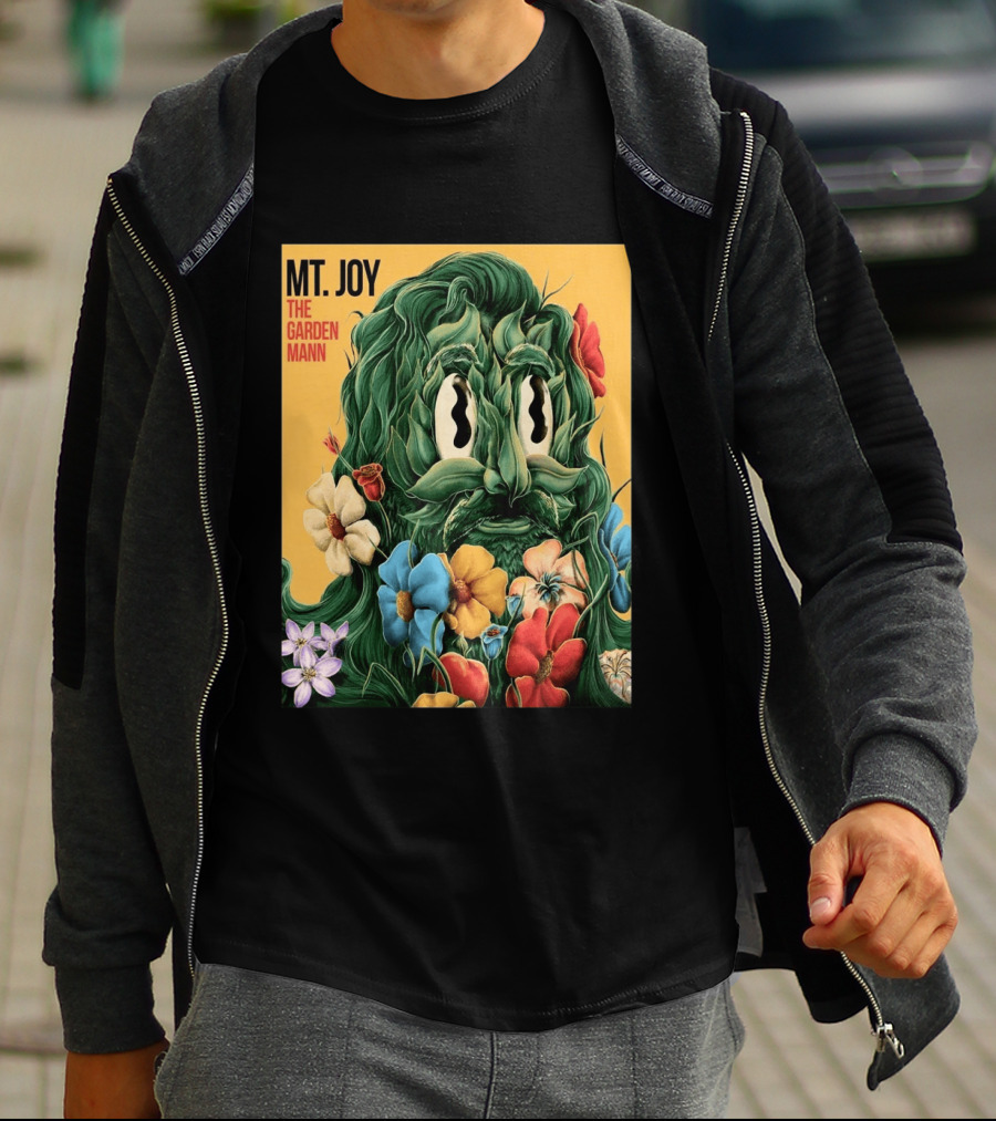 MT Joy The Garden Mann Album Floral Face T-Shirt