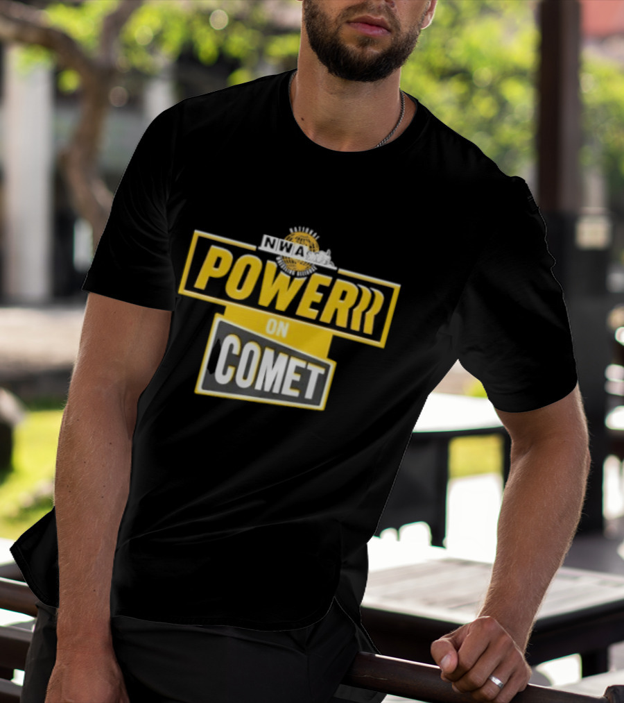 National Wrestling Alliance Powerrr On Comet Retro Sports Entertainment T-Shirt
