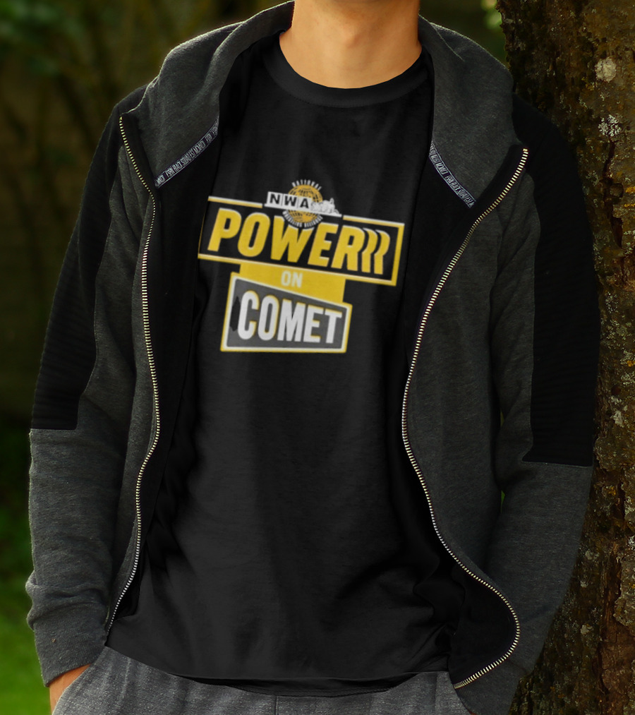 National Wrestling Alliance Powerrr On Comet Retro Sports Entertainment T-Shirt