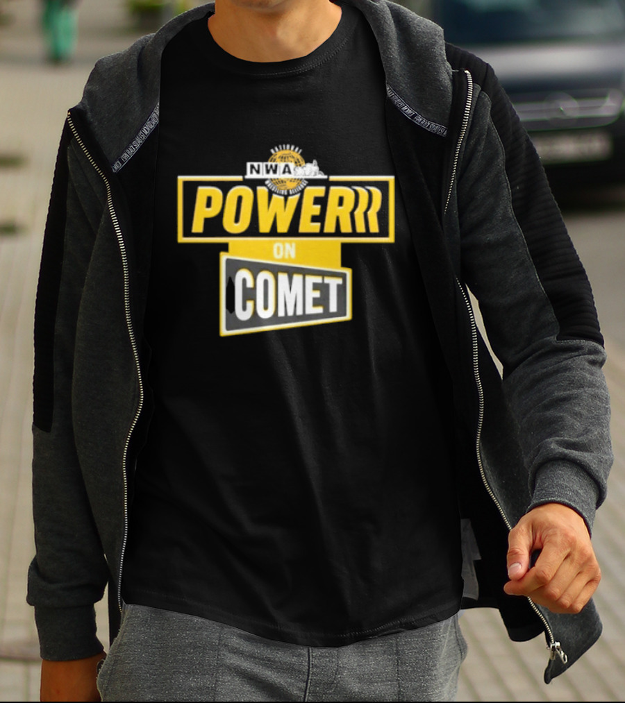 National Wrestling Alliance Powerrr On Comet Retro Sports Entertainment T-Shirt