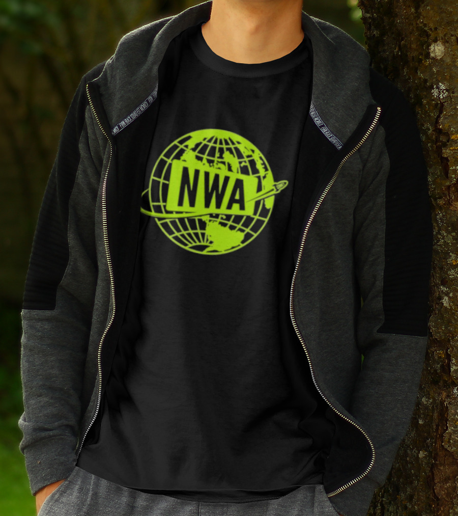 NWA National Wrestling Alliance Space Globe Comet Variant T-Shirt
