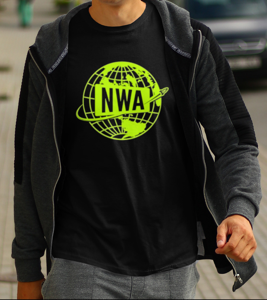 NWA National Wrestling Alliance Space Globe Comet Variant T-Shirt