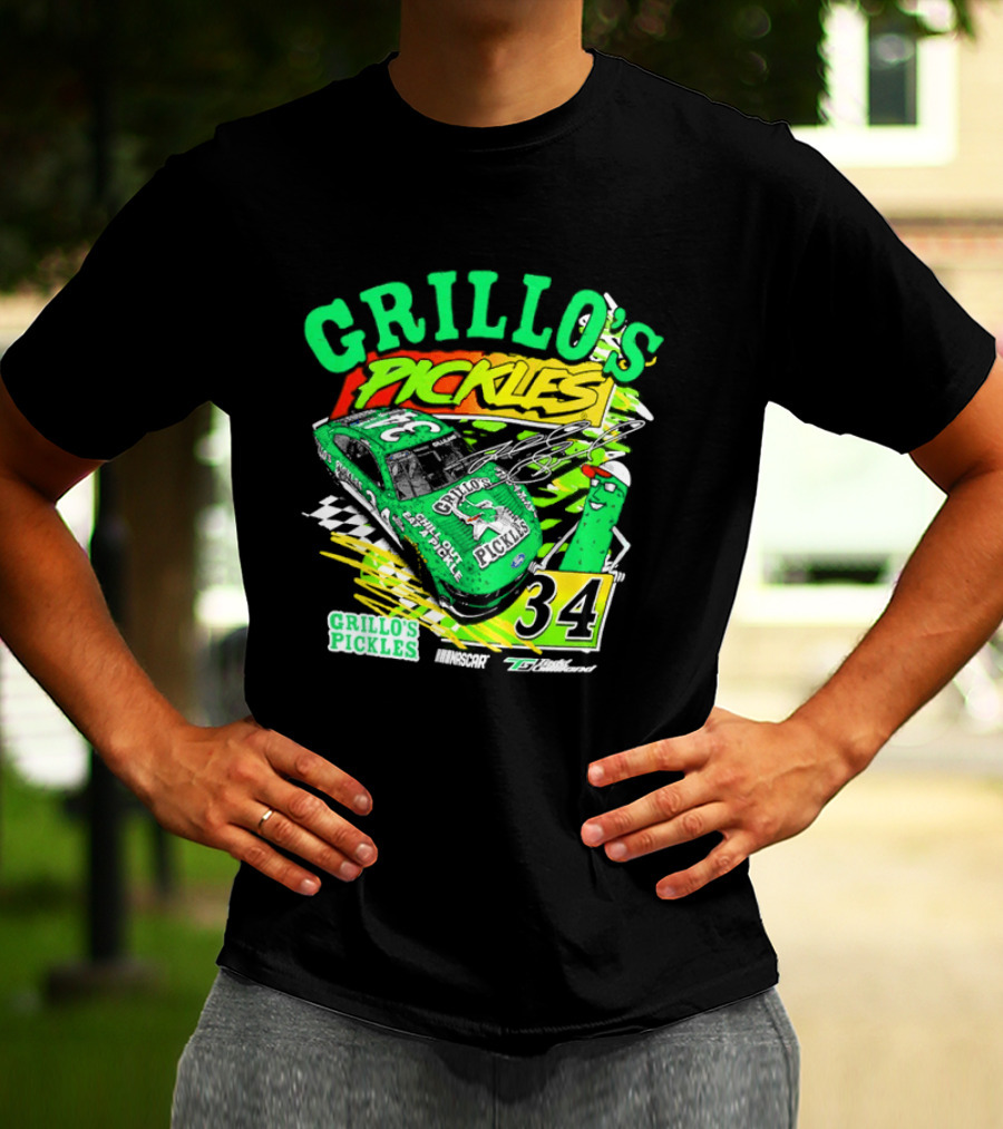 Grillo's Pickles Race Car Todd Gilliland Front Row Motorsports #34 T-Shirt