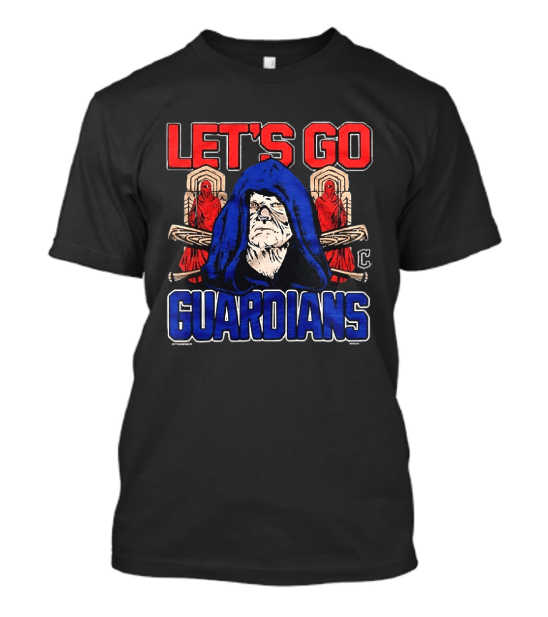 Let's Go Guardians Cleveland Baseball Sheev Palpatine Star Wars T-Shirt