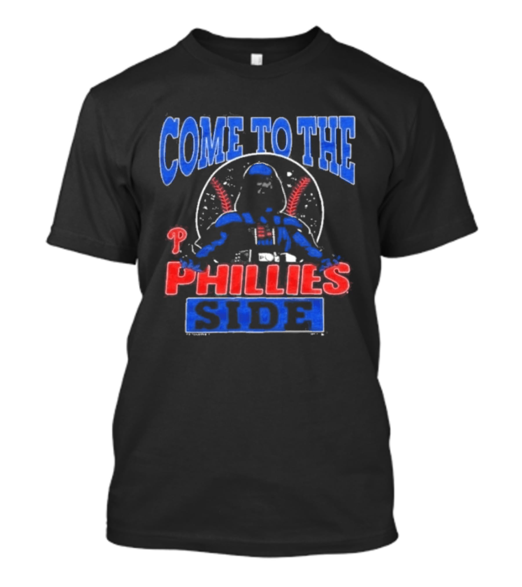 Philadelphia Phillies Come To The Dark Side Star Wars Mashup T-Shirt