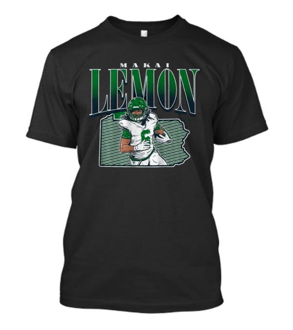 Makai Lemon Philadelphia Eagles Draft Player 2026 T-Shirt