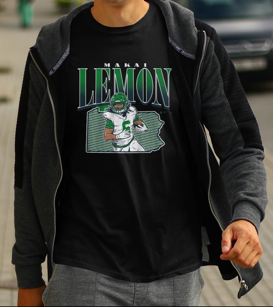 Makai Lemon Philadelphia Eagles Draft Player 2026 T-Shirt