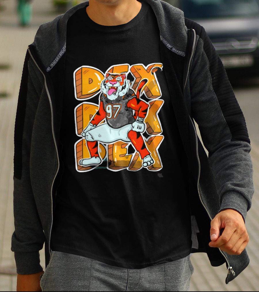 Dexter Lawrence II 97 DEX Cincinnati Bengals Tiger T-Shirt