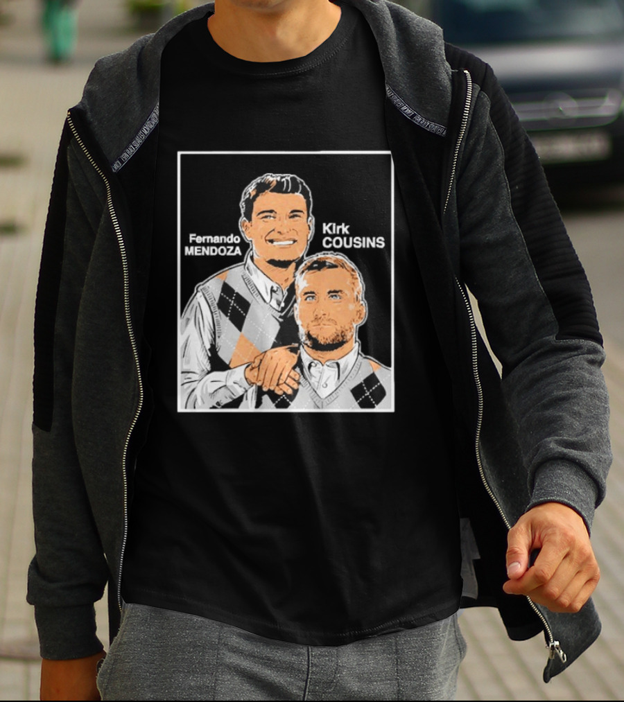 Fernando Mendoza Kirk Cousins Step Brothers Comedy Duo Parody Sweater Vest T-Shirt