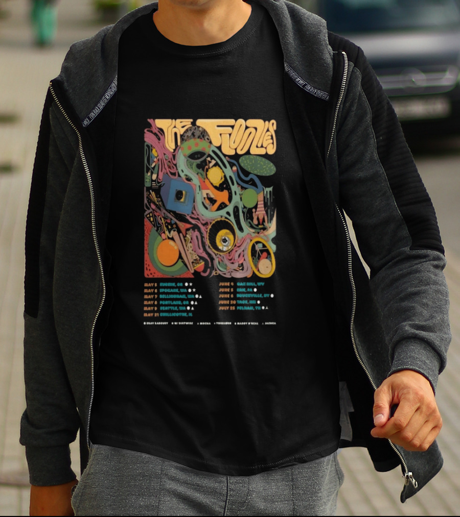 The Floozies Summer 2026 Tour Eugene Spokane Bend Portland Seattle Charlottesville Dates T-Shirt