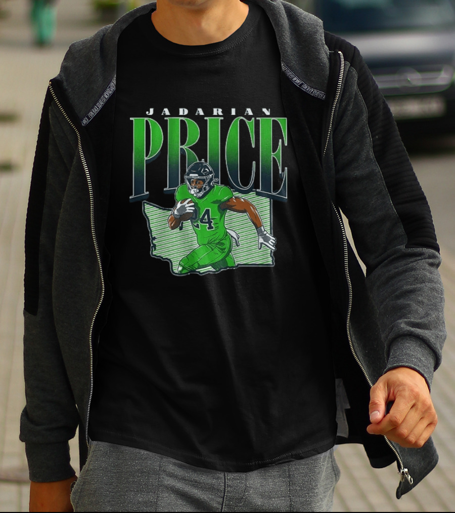 Jadarian Price Seattle Football 2026 Draft Prospect Player T-Shirt