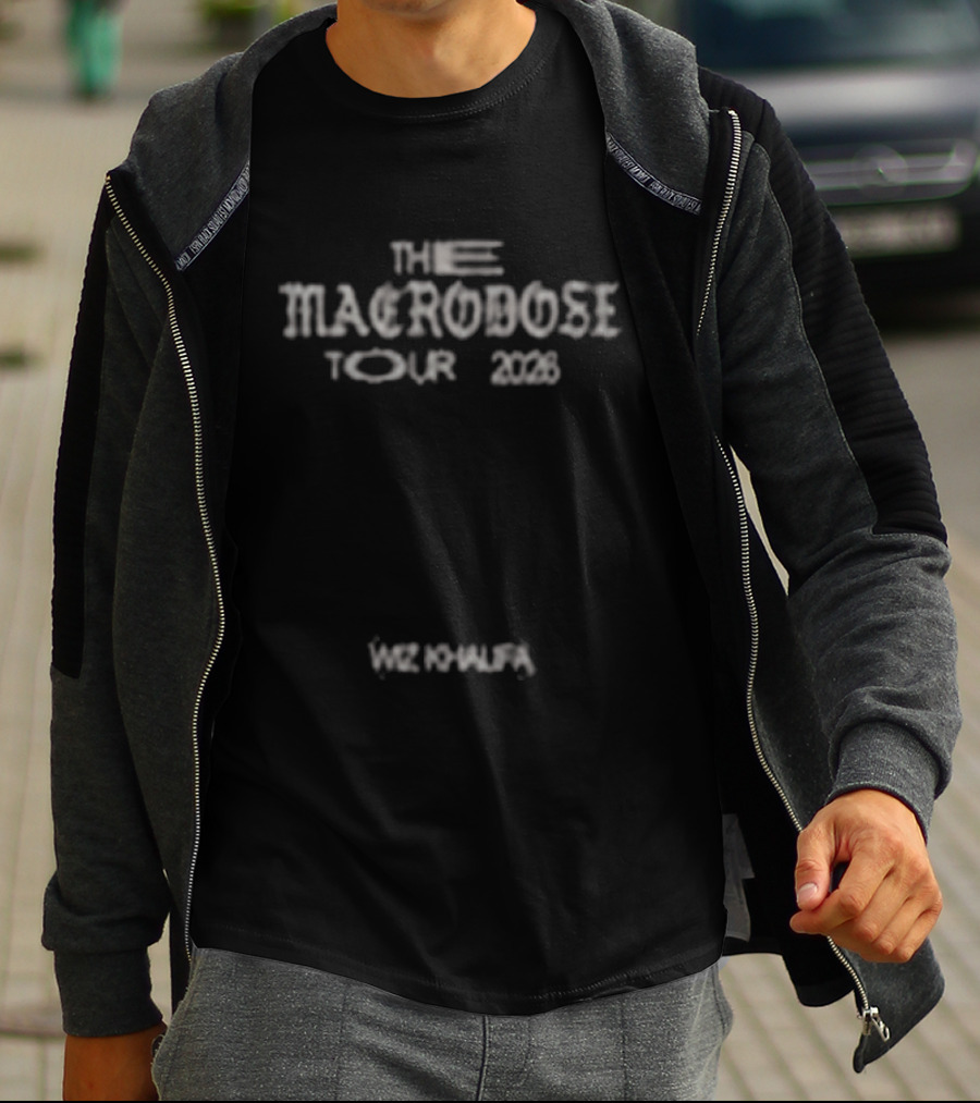 The Macrodose Tour 2023 Wiz Khalifa Seeing Eye Leaf T-Shirt