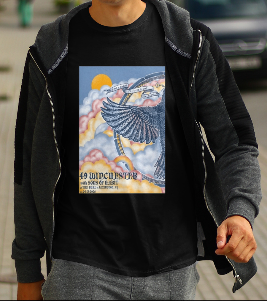 49 Winchester Sons Of Habit The Burl Lexington KY April 24 2026 Bird And Cloud T-Shirt