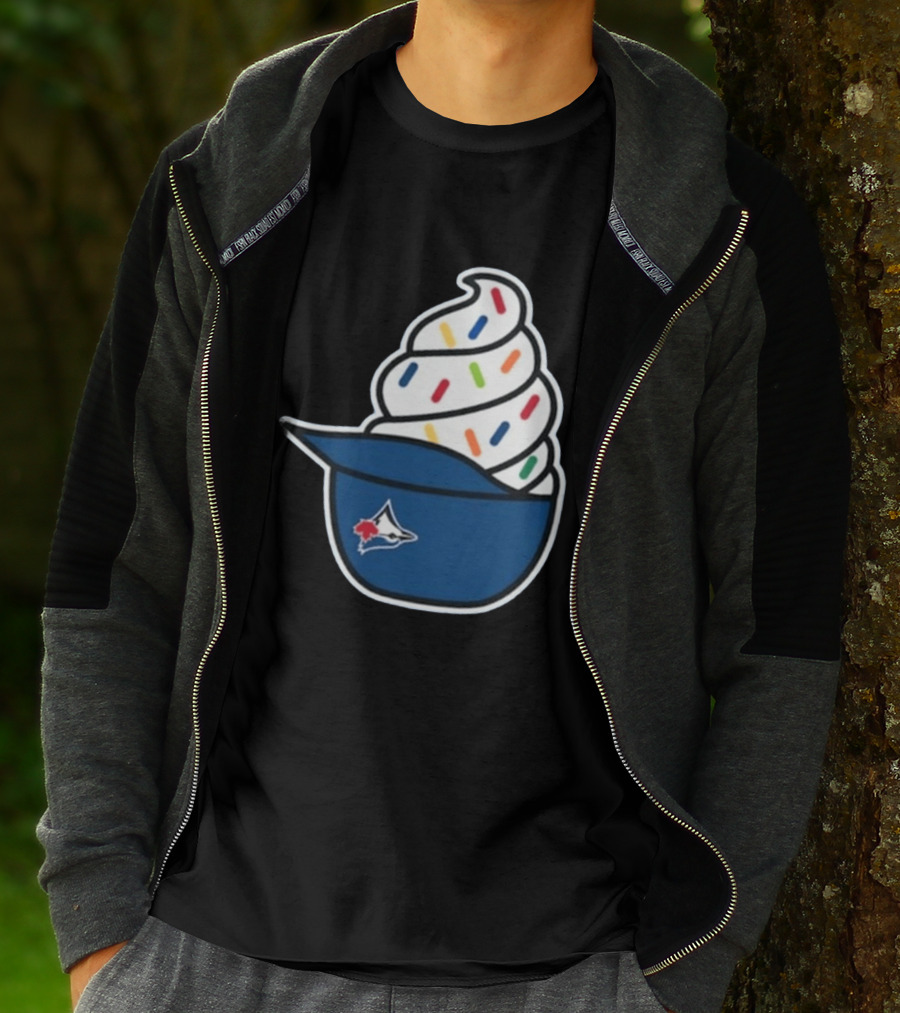 2026 Blue Jays Ice Cream Helmet Toronto Baseball Fan Cap Sundae T-Shirt