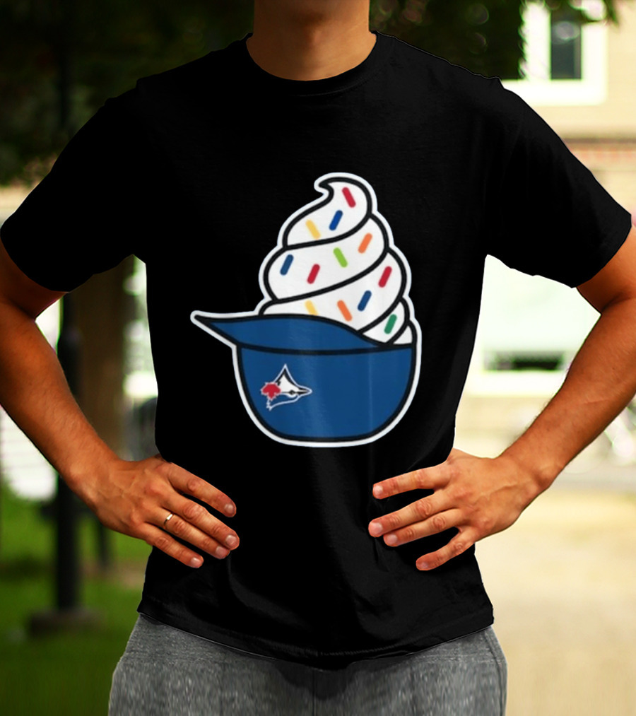 2026 Blue Jays Ice Cream Helmet Toronto Baseball Fan Cap Sundae T-Shirt
