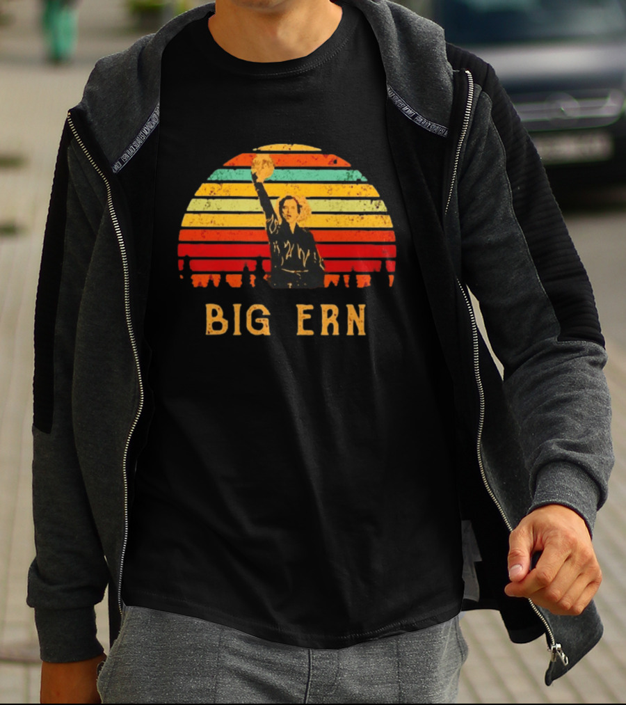Big Ern Retro Sunset Bowling Victory Vintage 90s T-Shirt