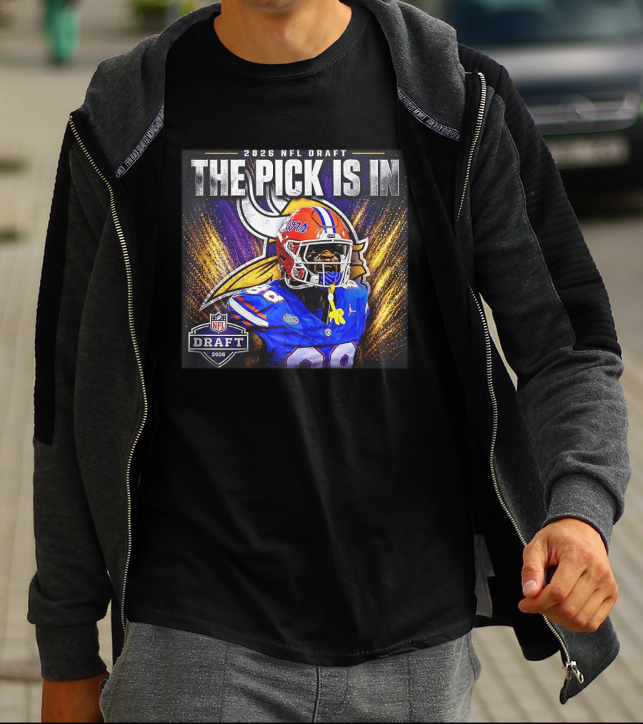 2026 NFL Draft The Pick Is In Minnesota Vikings Caleb Banks T-Shirt