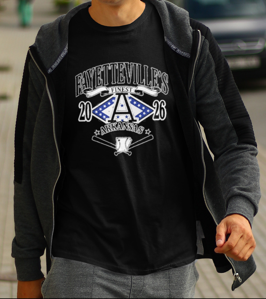 Fayetteville's Finest Baseball Arkansas 2023 T-Shirt