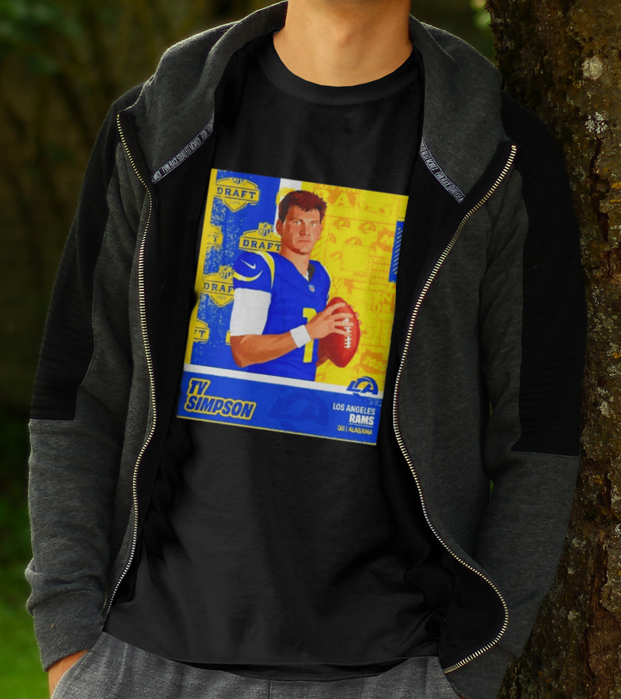 Ty Simpson Los Angeles Rams NFL Draft 2026 Quarterback Alabama T-Shirt